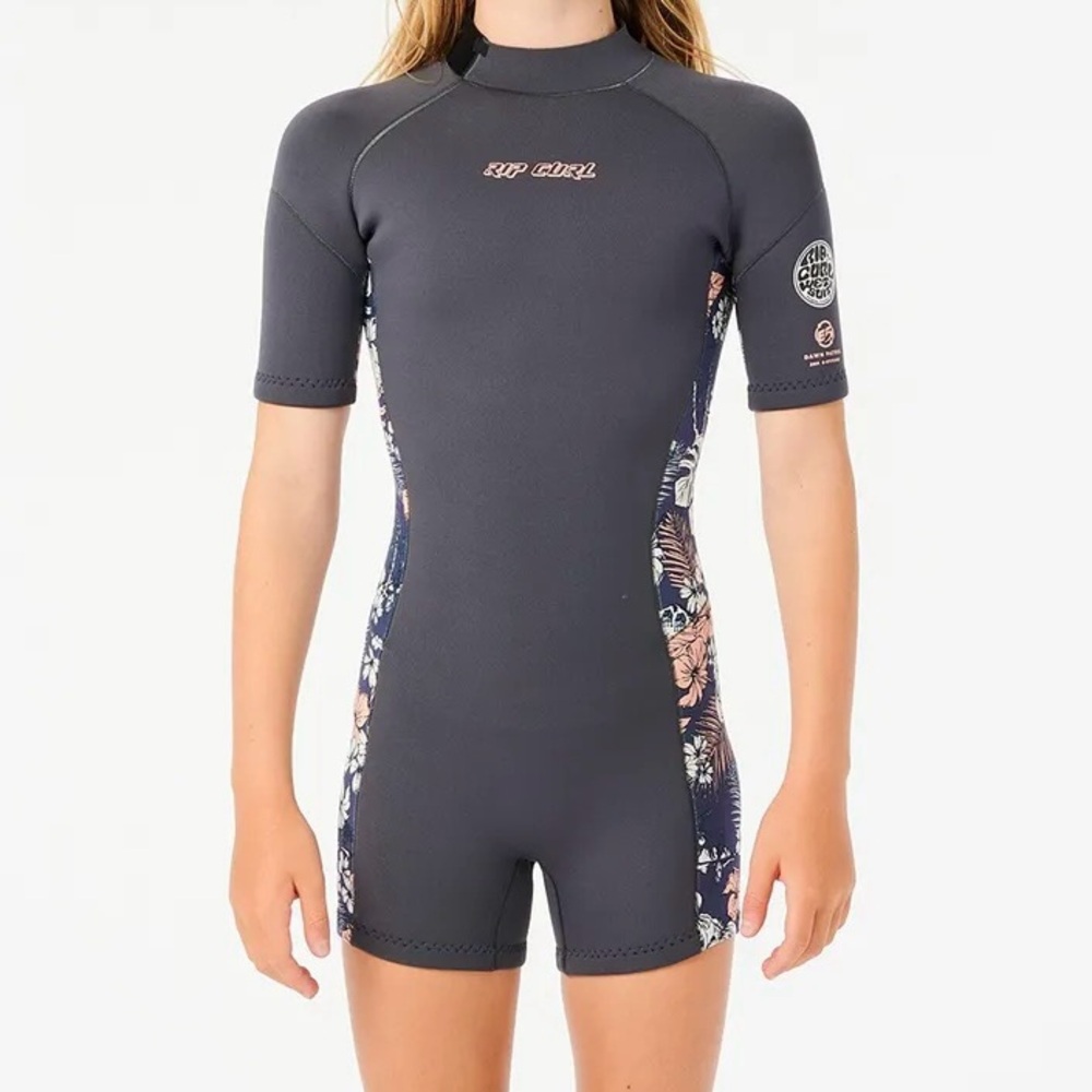Rip Curl Short Sleeve Spring Wetsuit - Girls Size 12